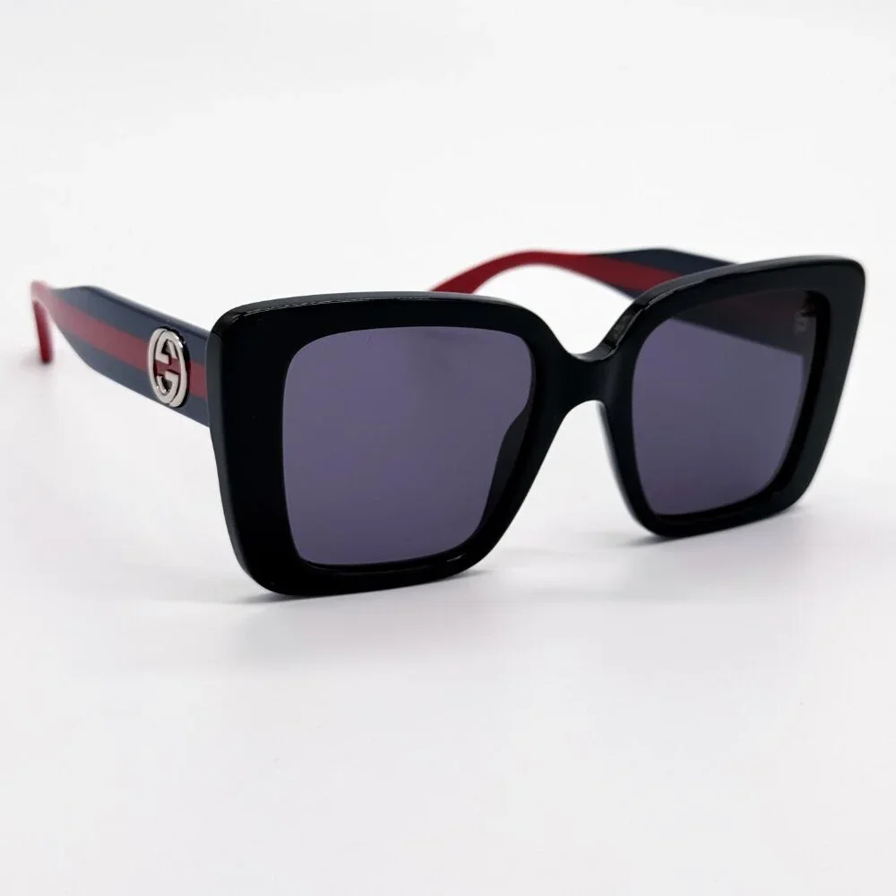 NEW GUCCI GG1861S 004 WOMEN SHINY BLACK SUNGLASSES GUCCI